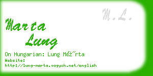 marta lung business card